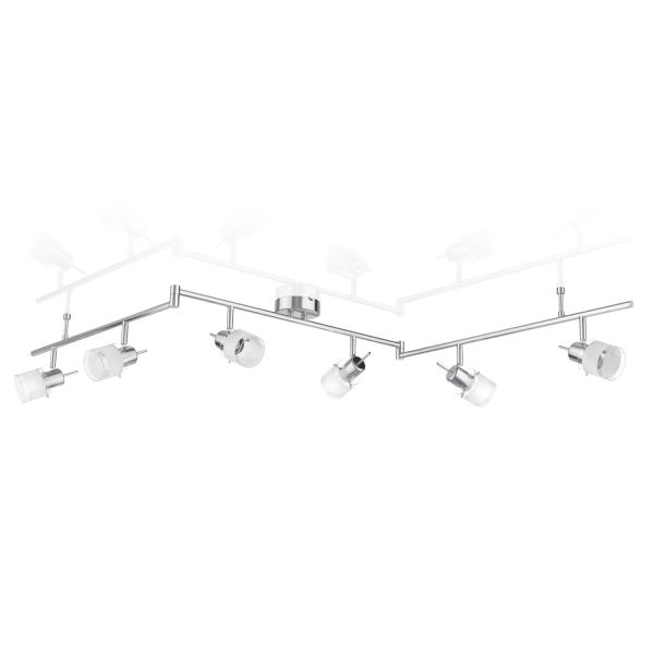 Deckenleuchte MIRAS, 6-flammig, für GU10 Lampe (Leuchtmittel wählbar) 50% Rabatt für begrenzte Zeit