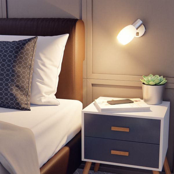 Wand-Leuchte LUPI mit Schalter, einflammig, inkl. Smart Home RGBW E14 LED Lampe, 4,925W, 572lm Online