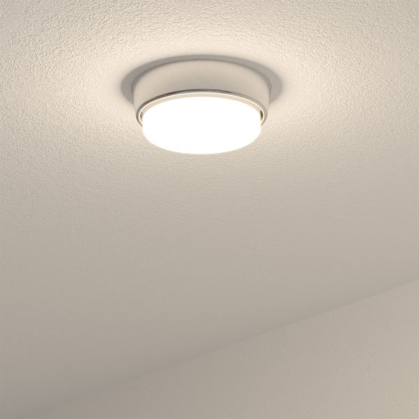 GX53 Lampen-Fassung INEL chrom rund flach 90mm Ø (Farbe, Leuchtmittel wählbar) Günstig kaufen
