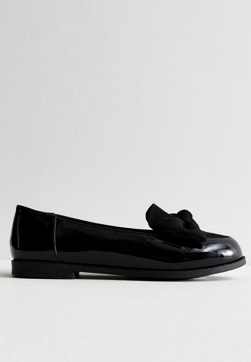 New Look Wide Fit New Look Wide Fit COMFORT WIDE FIT BOW FRONT - Slip-ons - black Lagerräumung