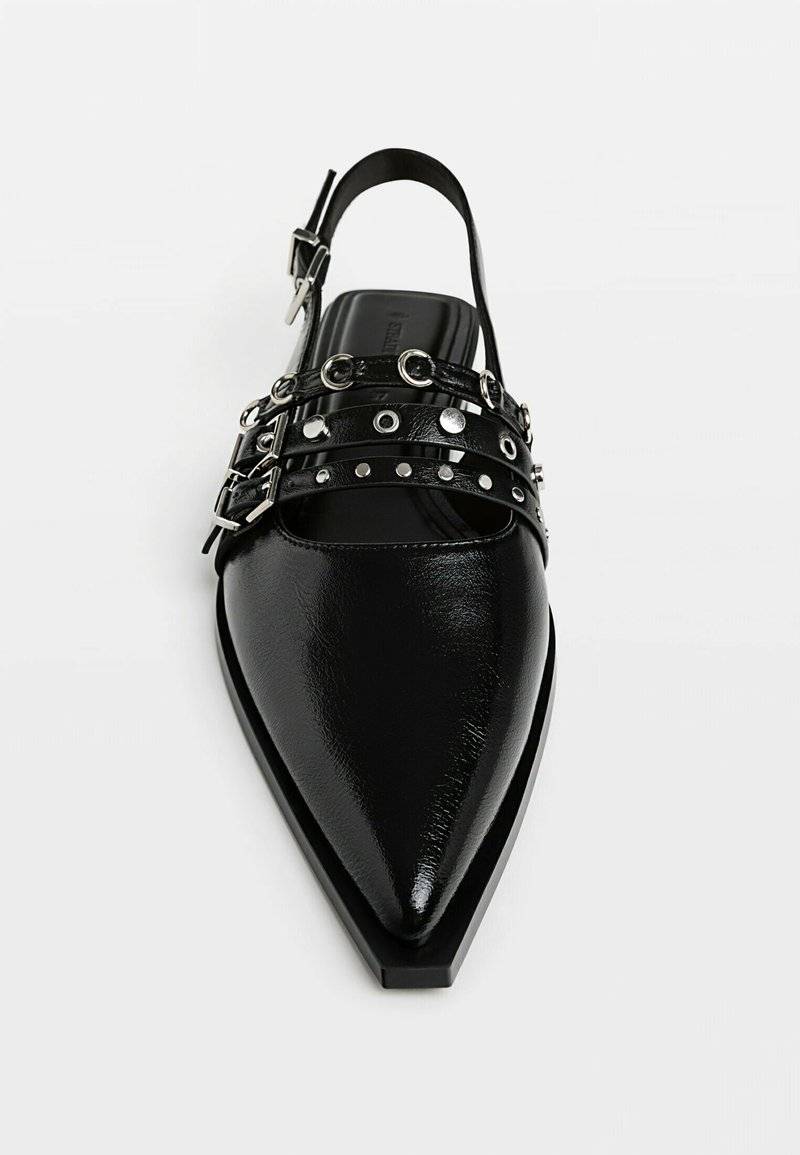 Stradivarius Stradivarius Slingback ballet pumps - black Saisonale Angebote