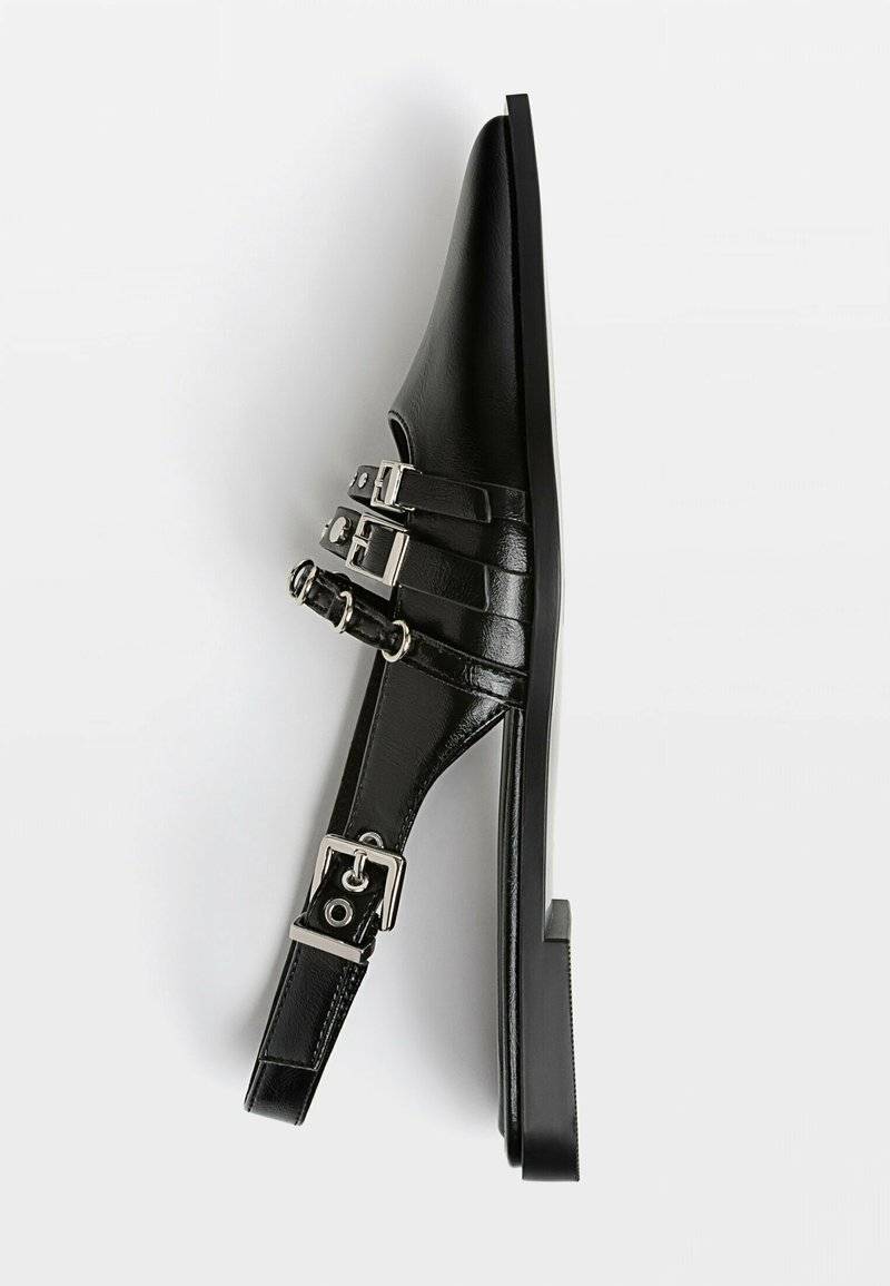 Stradivarius Stradivarius Slingback ballet pumps - black Saisonale Angebote