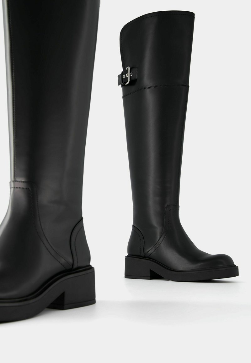 Bershka Bershka Cowboy/Biker boots - black Begrenzte Freigabe