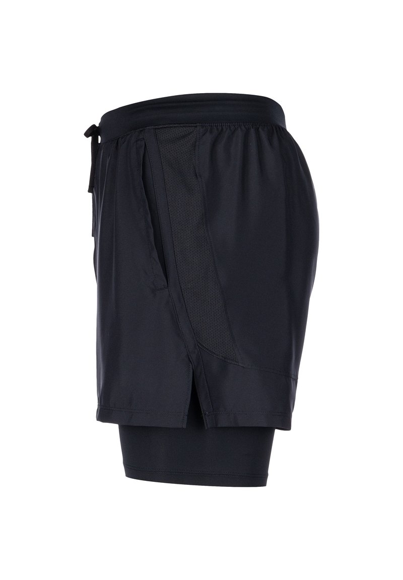 Under Armour Under Armour LAUNCH SHORTS 2-IN-1 - Sports shorts - black black reflective Zeitlich begrenztes Angebot