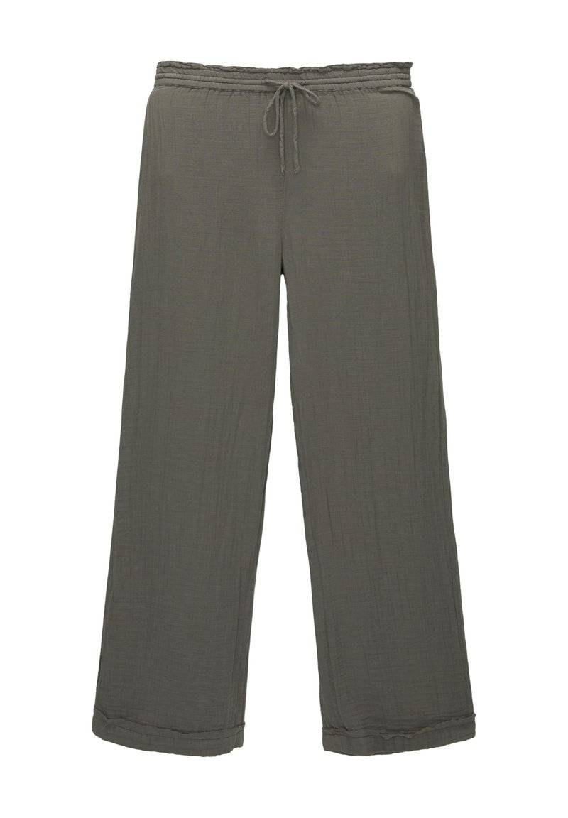 PULL&BEAR PULL&BEAR CREASED WITH FRAYED HEMS - Trousers - dark grey Riesige Ersparnisse