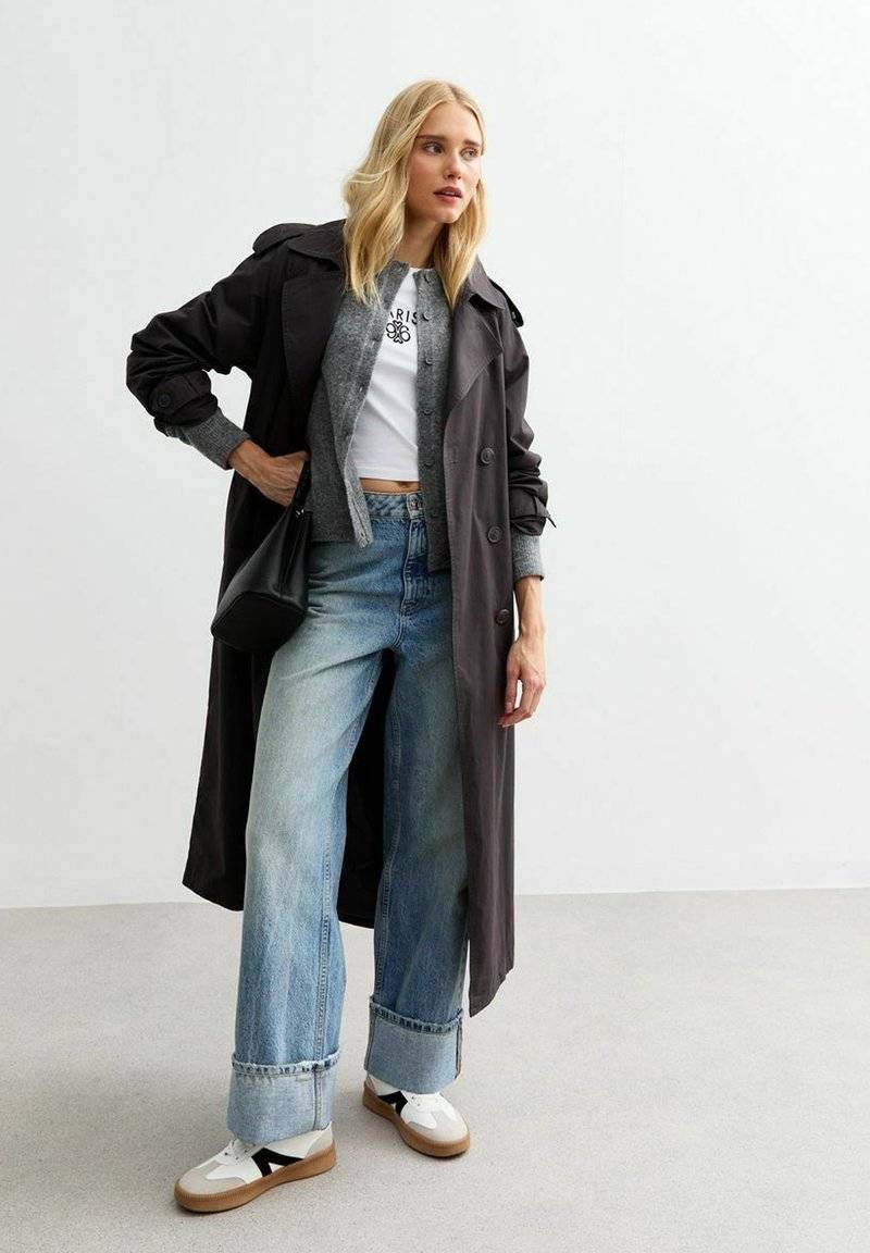 New Look New Look CREW NECK - Cardigan - grey VIP-Rabatte