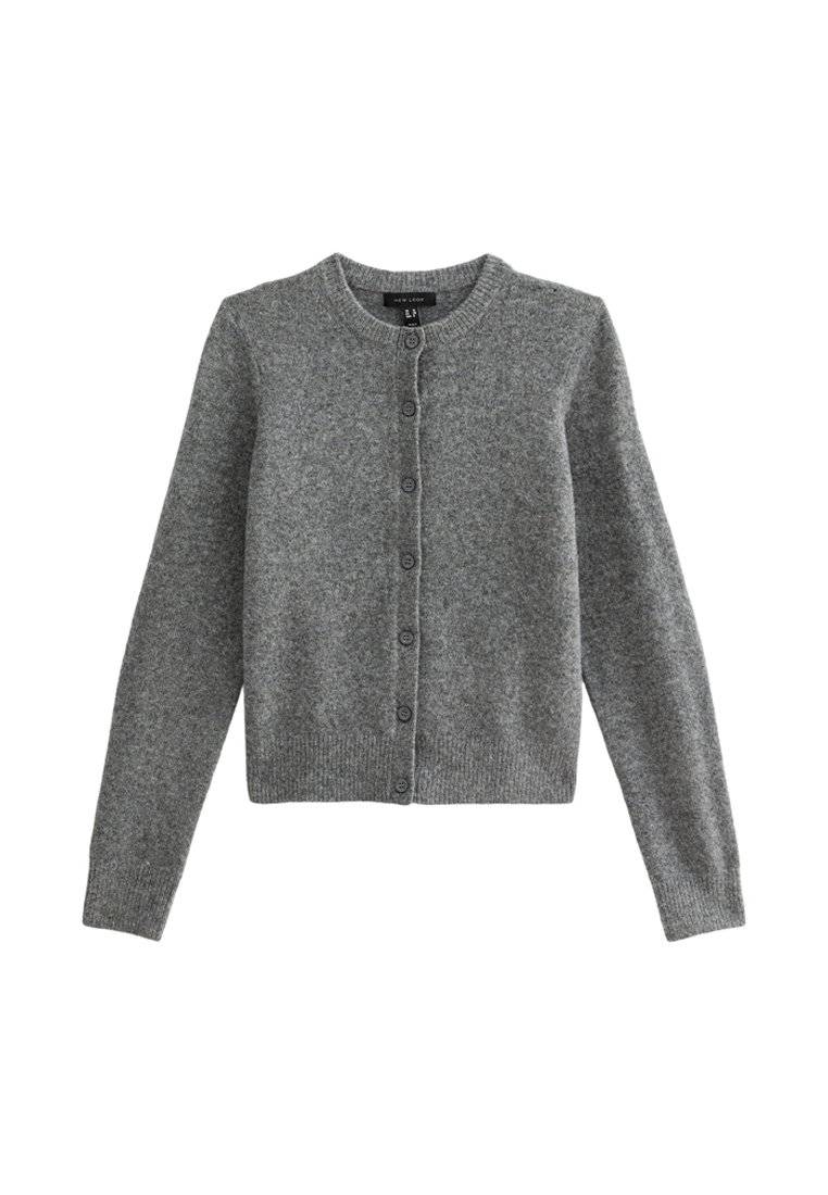 New Look New Look CREW NECK - Cardigan - grey VIP-Rabatte