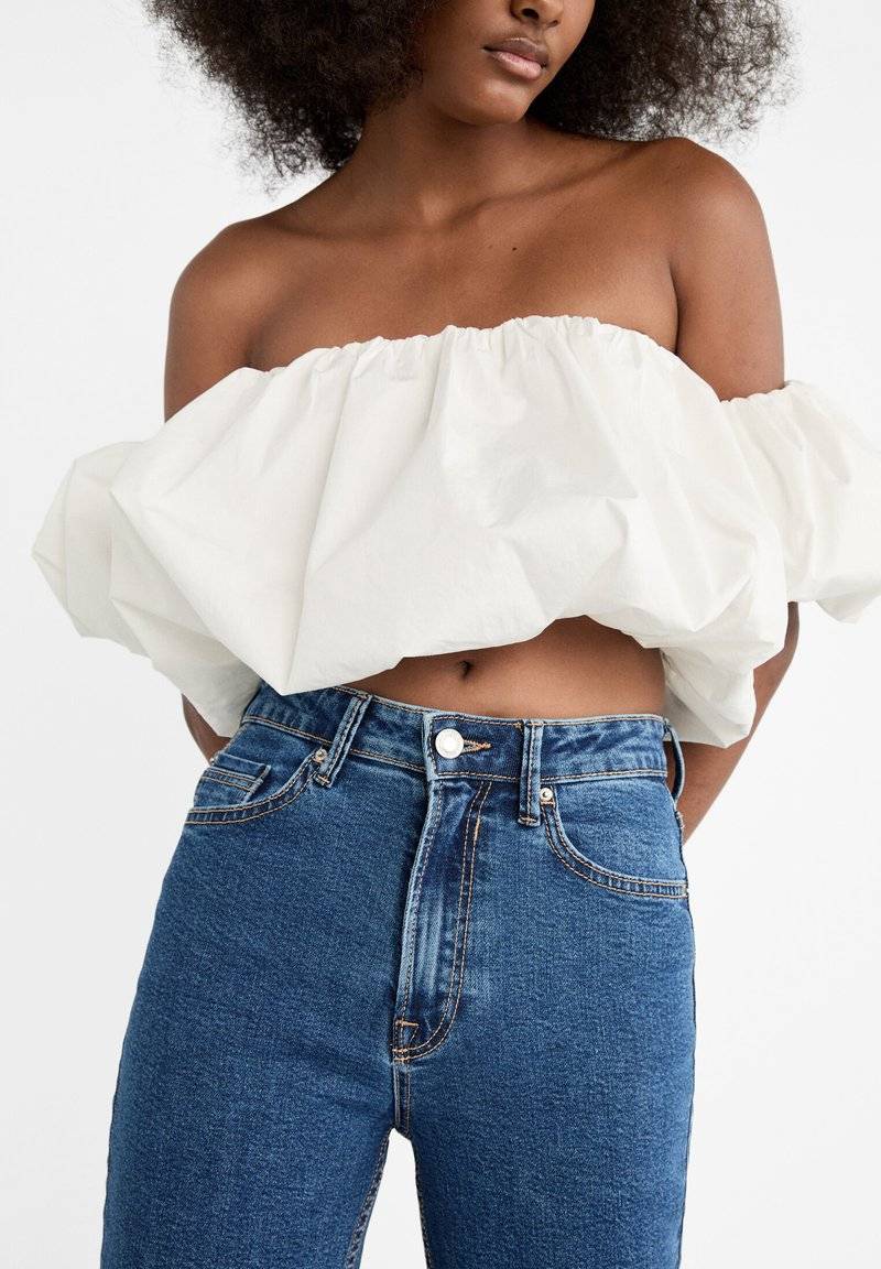 Stradivarius Stradivarius MOM - Relaxed fit jeans - raw denim Wochenangebot