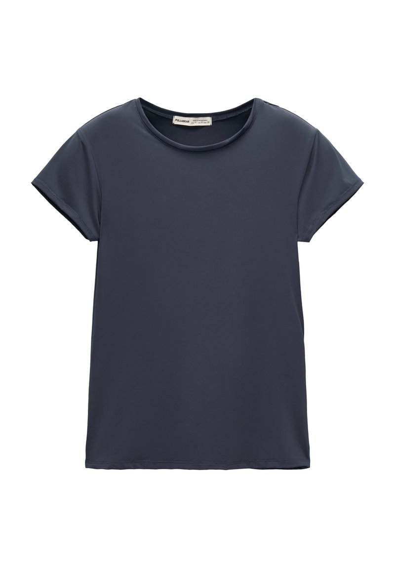 PULL&BEAR PULL&BEAR SHORT SLEEVE - Basic T-shirt - dark blue Kostenlose Rückgabe