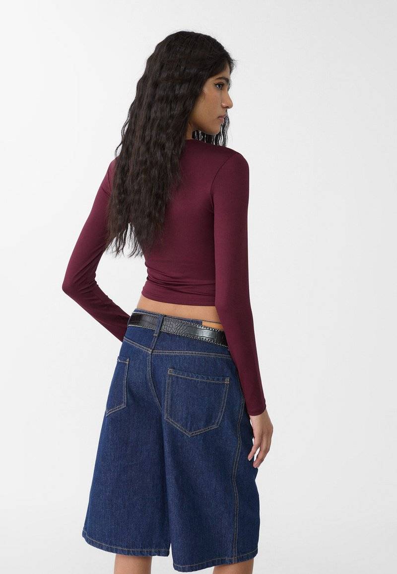 Stradivarius Stradivarius Long sleeved top - bordeaux JETZT KAUFEN