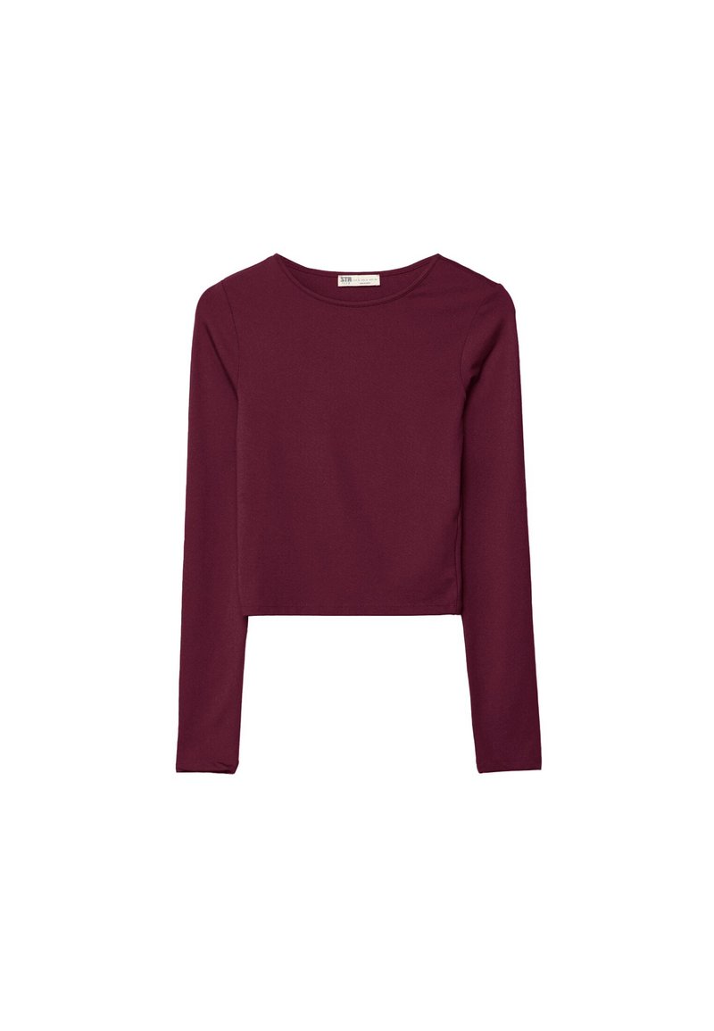 Stradivarius Stradivarius Long sleeved top - bordeaux JETZT KAUFEN