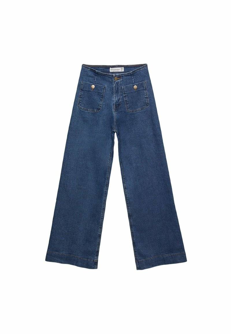 Stradivarius Stradivarius MINIMALIST WITH POCKETS - Flared Jeans - royal blue Bis zu 65% Rabatt