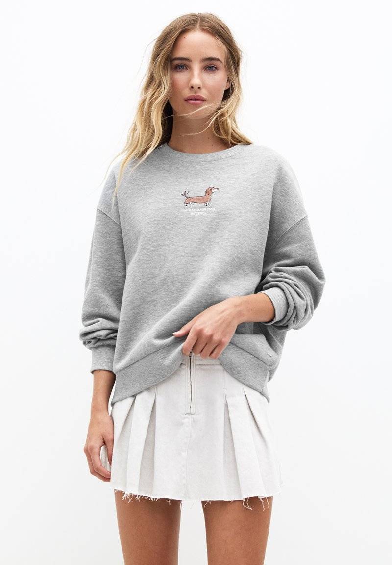 PULL&BEAR PULL&BEAR DOG - Sweatshirt - grey Bis zu 55% Rabatt