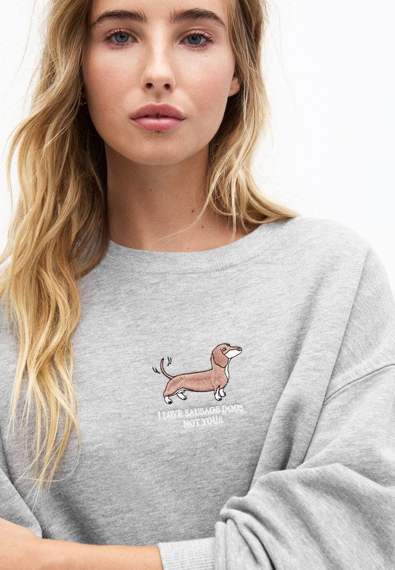 PULL&BEAR PULL&BEAR DOG - Sweatshirt - grey Bis zu 55% Rabatt