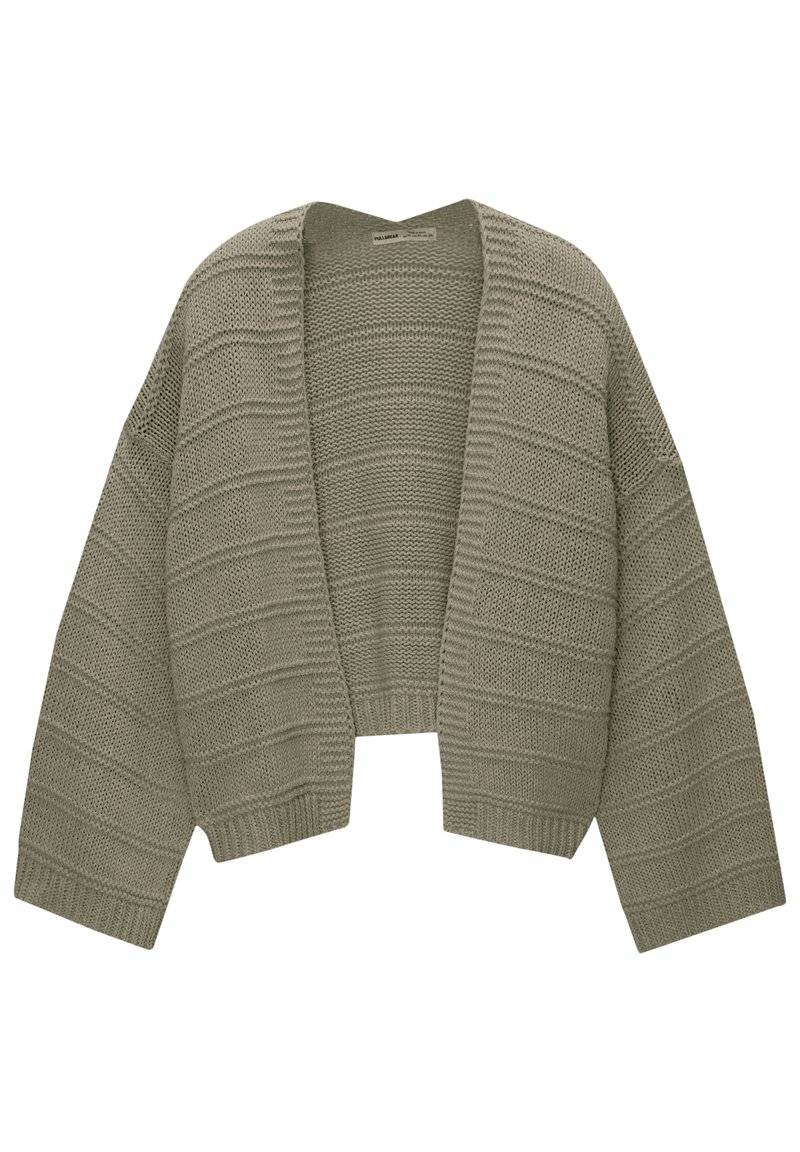 PULL&BEAR PULL&BEAR Cardigan - khaki Nur noch ein Tag übrig