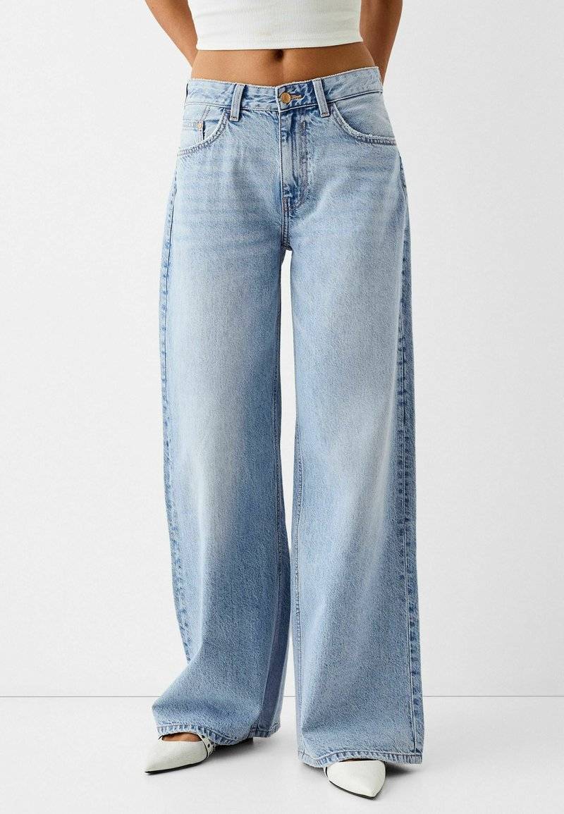 Bershka Bershka WIDE-LEG - Relaxed fit jeans Super Rabatt