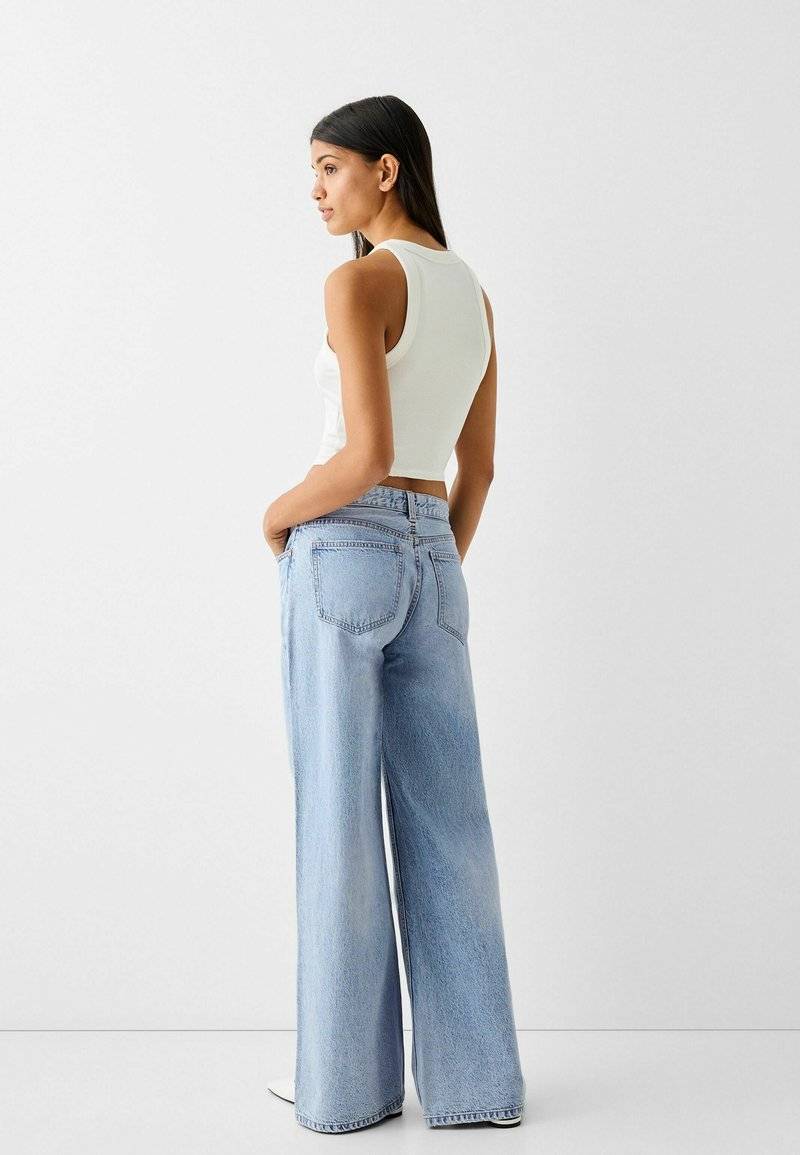 Bershka Bershka WIDE-LEG - Relaxed fit jeans Super Rabatt