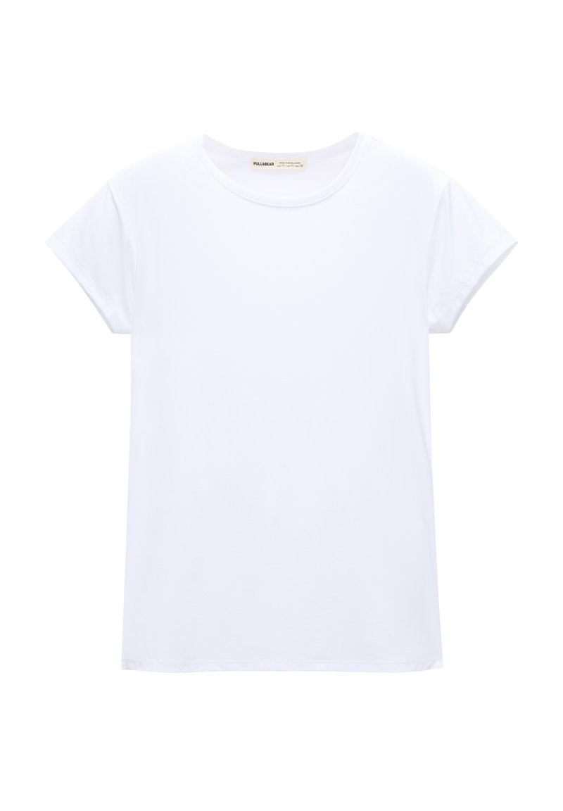 PULL&BEAR PULL&BEAR SHORT SLEEVE - Basic T-shirt - white 50% Rabatt mit kostenlosem Versand