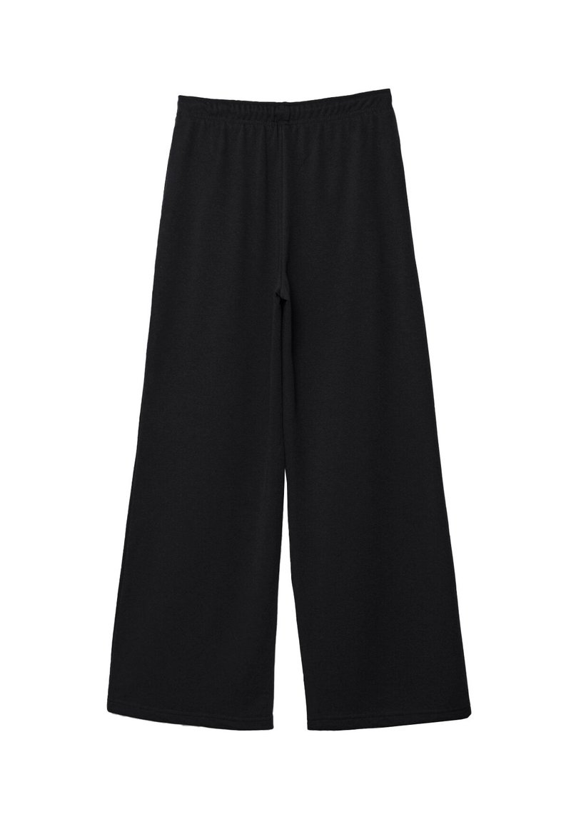 Stradivarius Stradivarius WIDE-LEG JOGGER - Tracksuit bottoms - black Kostenloser Versand international