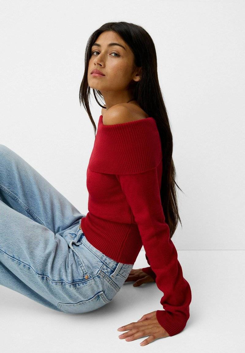 Bershka Bershka Jumper - red Fabrikladen