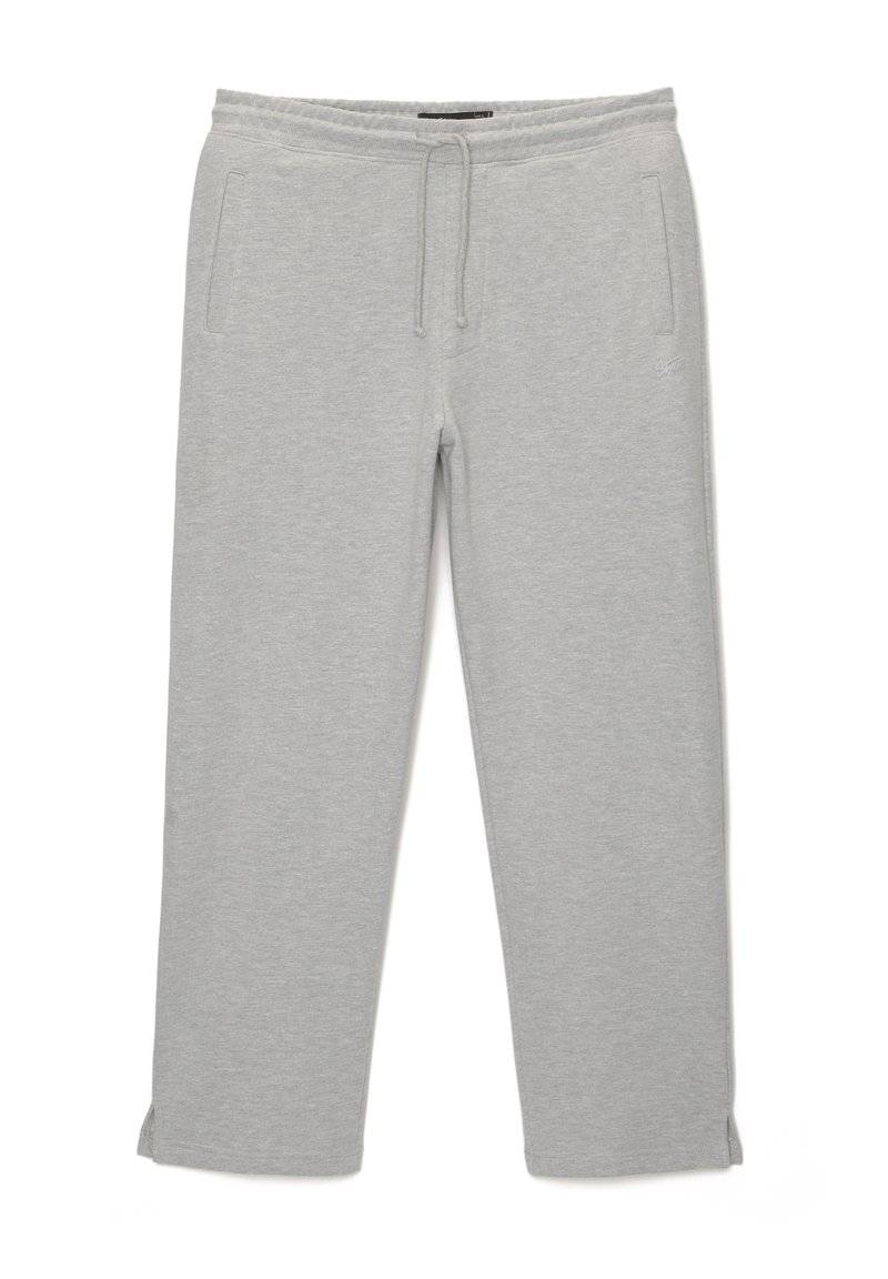 PULL&BEAR PULL&BEAR WIDE JOGGERS - Tracksuit bottoms - light grey Begrenzt auf 3 Tage