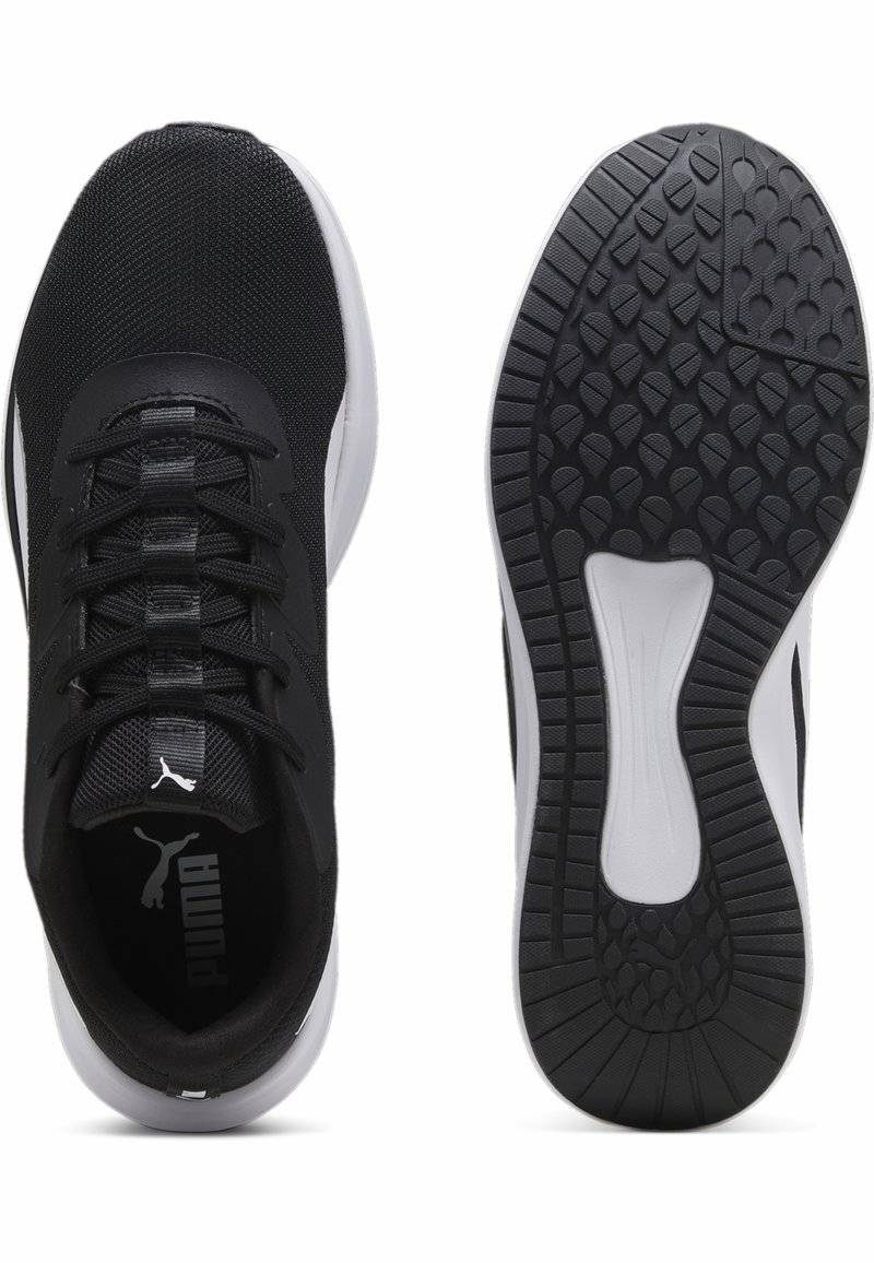 Puma Puma NIGHT RUNNER - Stability running shoes - black white Outlet