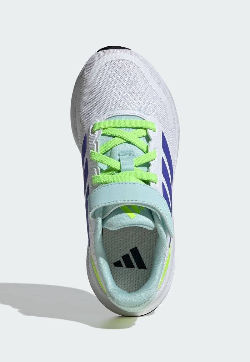 adidas Performance adidas Performance RUNFALCON 5 UNISEX - Neutral running shoes - cloud white blue lucid lemon Fabrikpreis