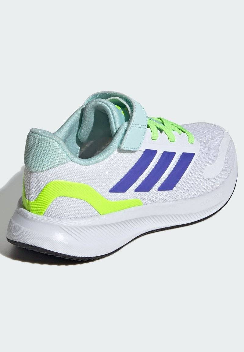 adidas Performance adidas Performance RUNFALCON 5 UNISEX - Neutral running shoes - cloud white blue lucid lemon Fabrikpreis