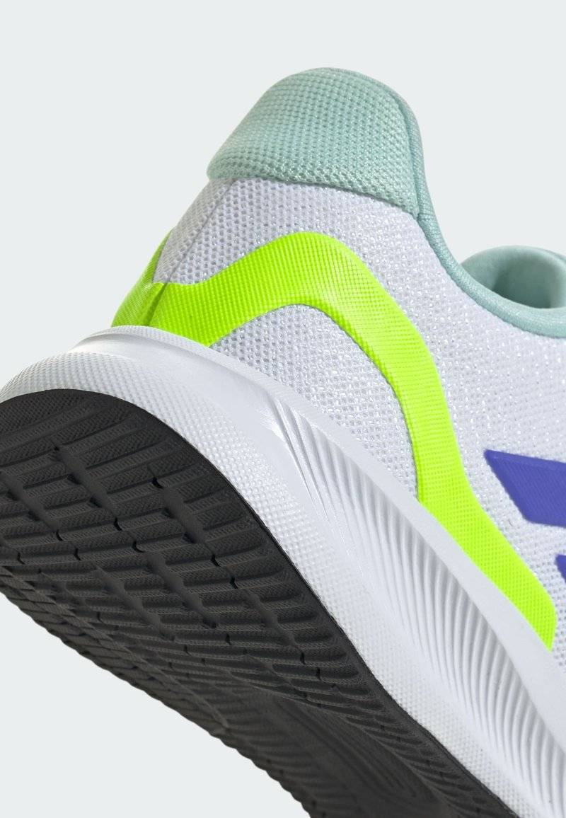 adidas Performance adidas Performance RUNFALCON 5 UNISEX - Neutral running shoes - cloud white blue lucid lemon Fabrikpreis