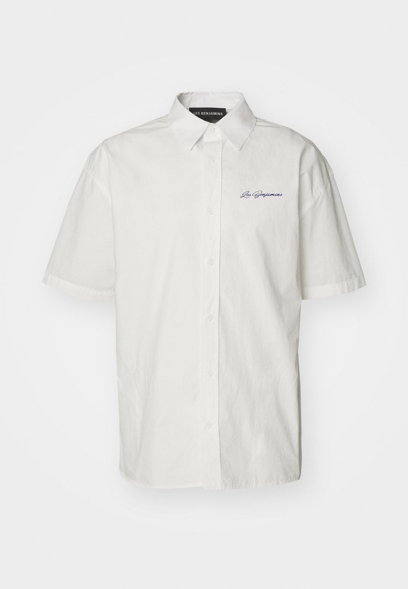 Les Benjamins Les Benjamins SHORT SLEEVE UNISEX - Button-down blouse - white Neueste Mode