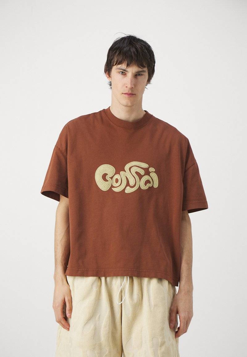 Bonsai Bonsai OVERSIZE TEE EMBRODERY GRAPHIC UNISEX - Print T-shirt - glazed ginger Blitzangebot