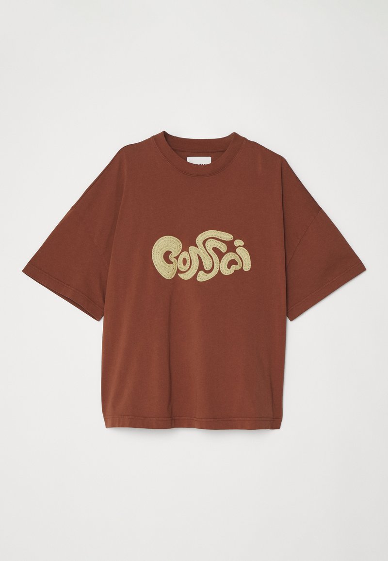 Bonsai Bonsai OVERSIZE TEE EMBRODERY GRAPHIC UNISEX - Print T-shirt - glazed ginger Blitzangebot