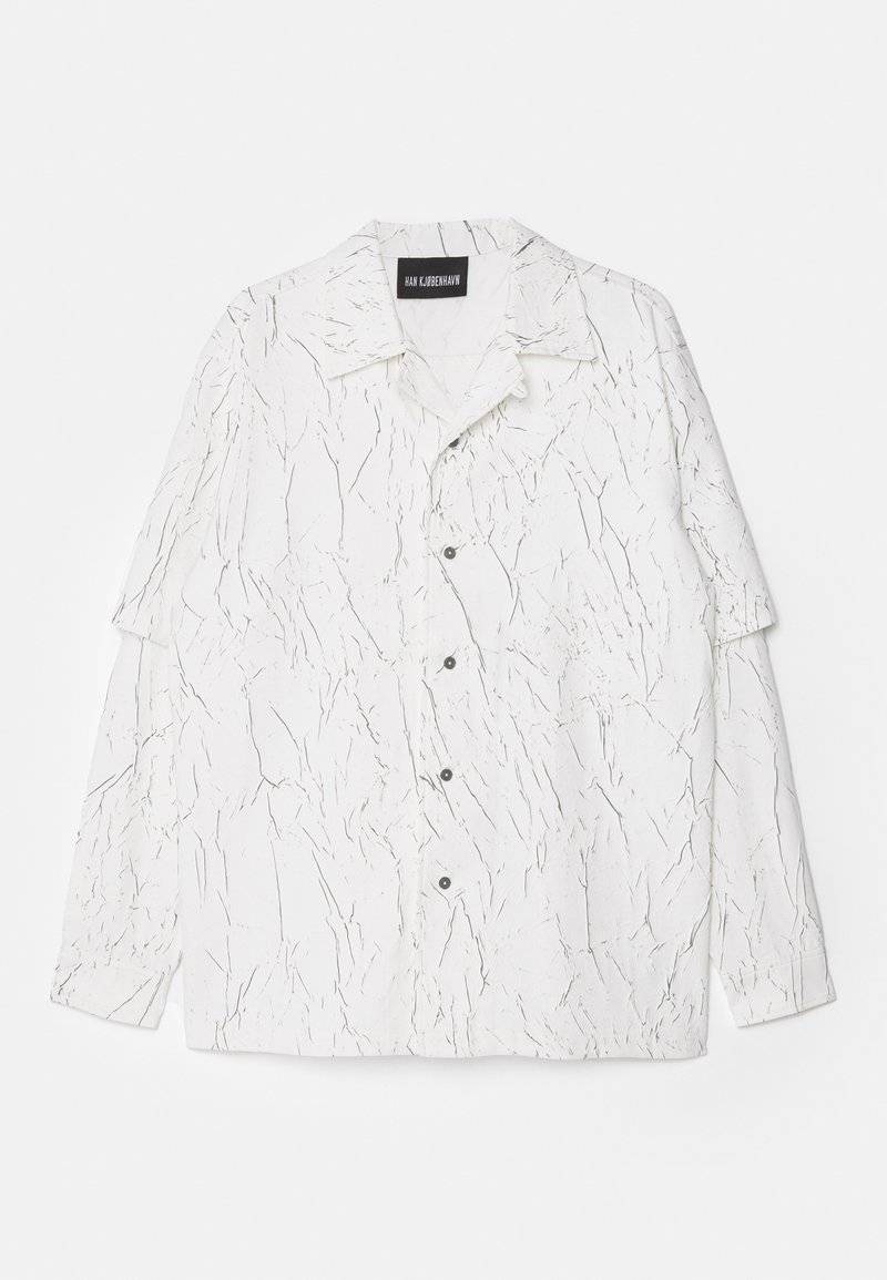 Han Kjøbenhavn Han Kjøbenhavn WRINKLE TWO LAYERED UNISEX - Shirt - white Räumungsverkauf