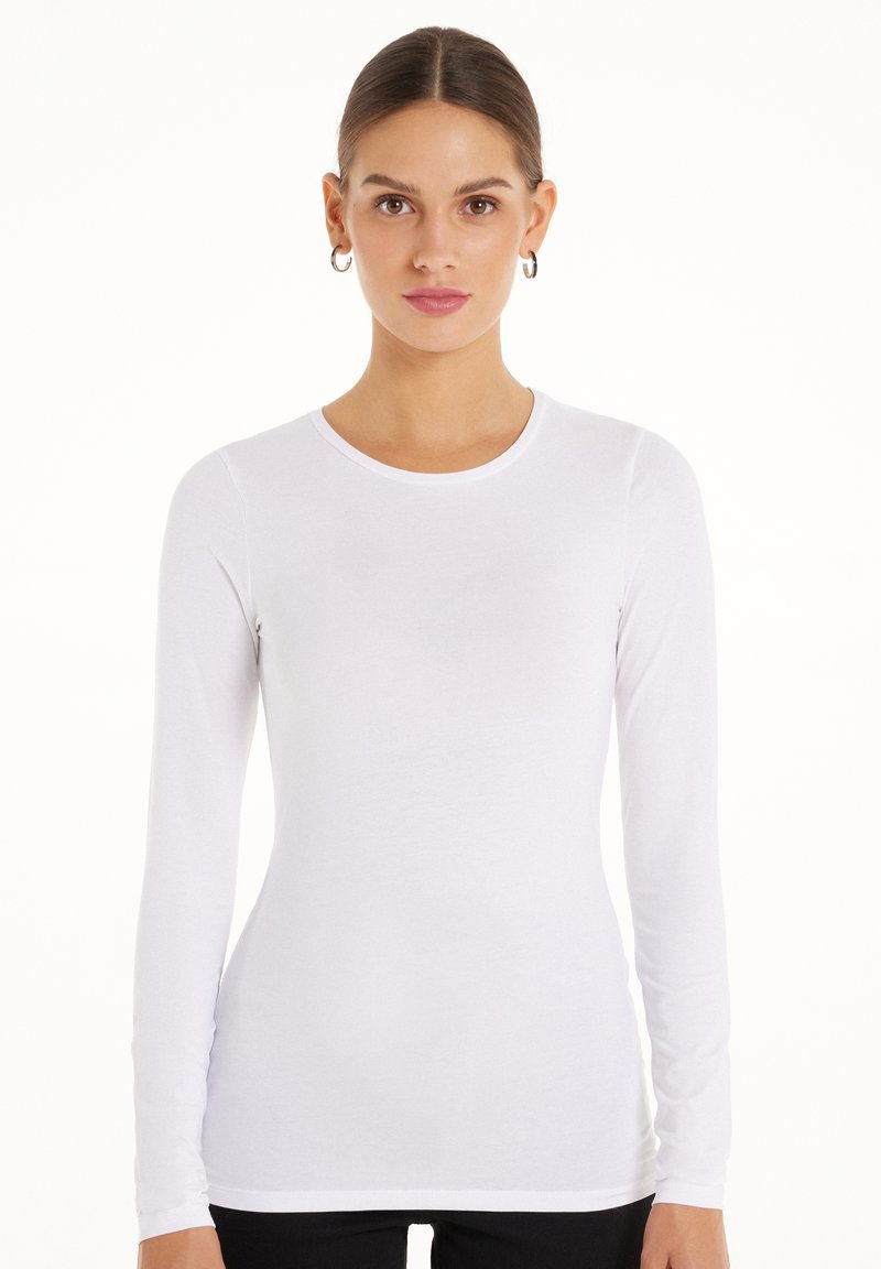 Tezenis Tezenis STRETCH ROUND-NECK - Long sleeved top - bianco Tiefpreis