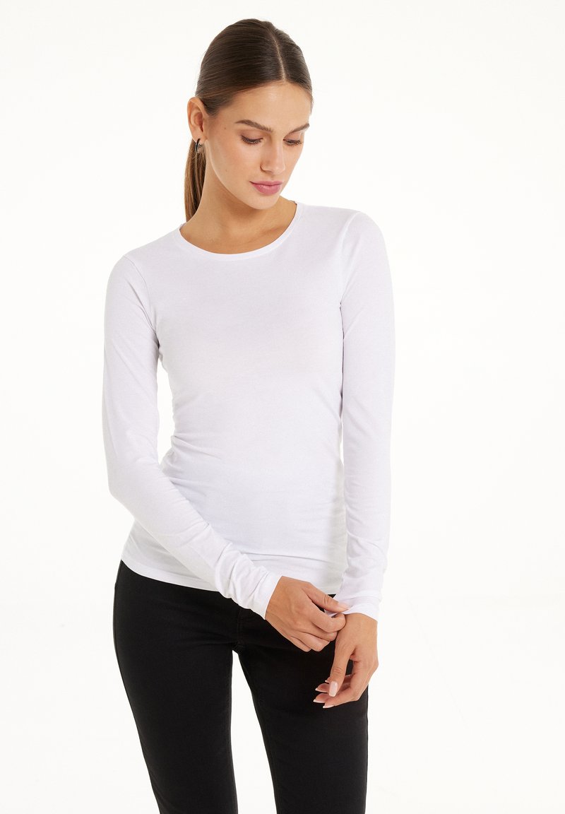 Tezenis Tezenis STRETCH ROUND-NECK - Long sleeved top - bianco Tiefpreis
