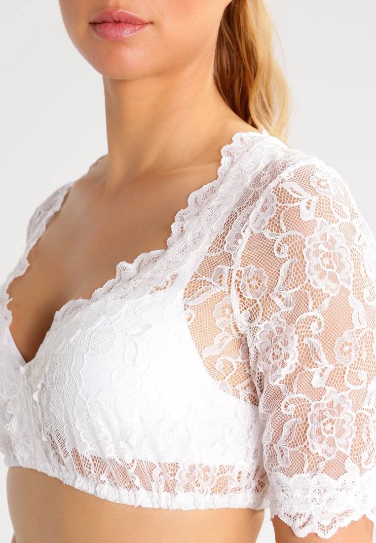 Krüger Dirndl Krüger Dirndl CASSANDRA - Blouse - ecru Kostenlose Rückgabe