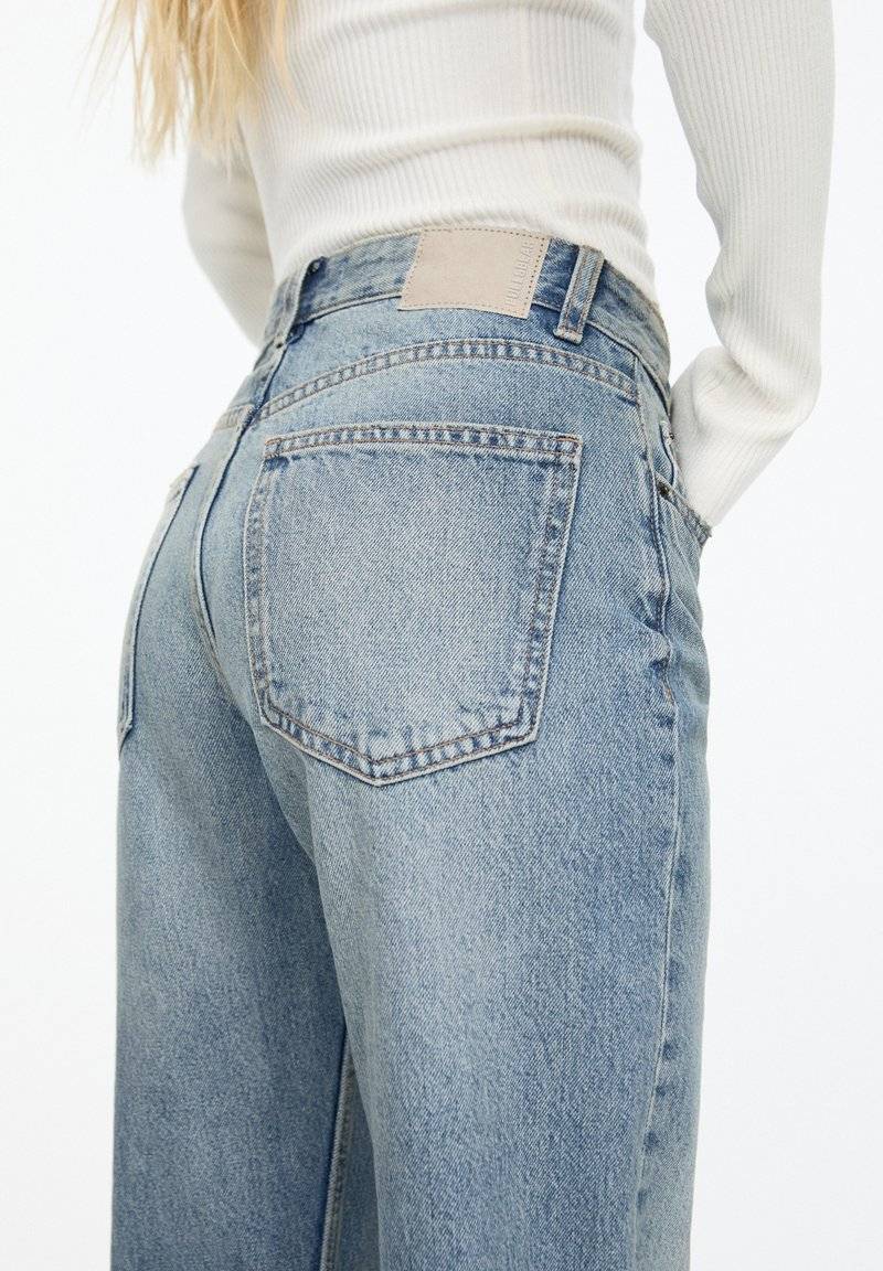 PULL&BEAR PULL&BEAR MID - Straight leg jeans - stone blue denim Sonderangebot der Fabrik