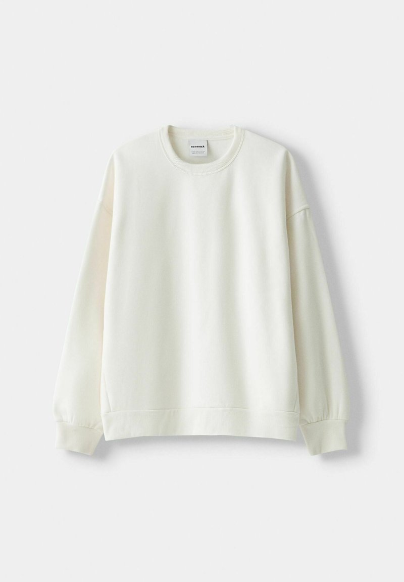 Bershka Bershka Sweatshirt - white Bis zu 55% Rabatt