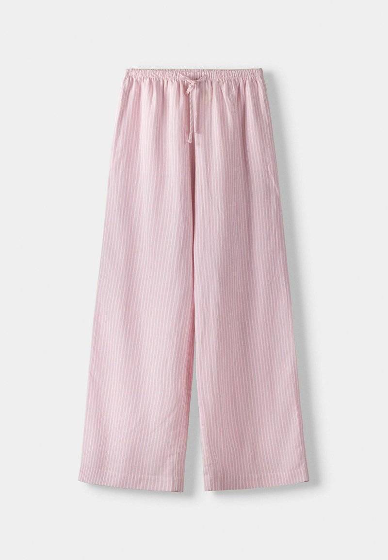 Bershka Bershka WITH AN ELASTIC - Trousers - light pink Riesige Rabatte