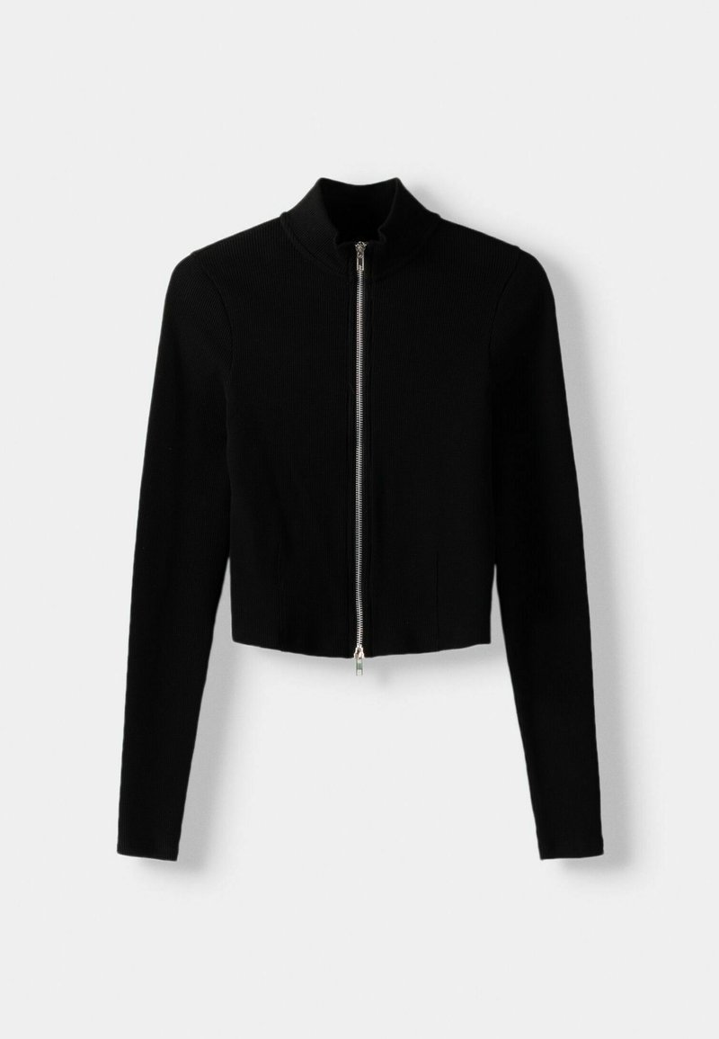 Bershka Bershka LONG SLEEVE - Cardigan - black Speichern exportieren