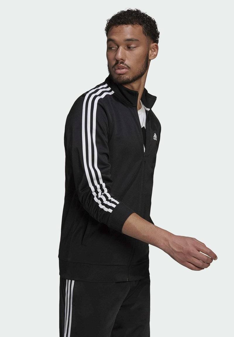adidas Sportswear adidas Sportswear ESSENTIALS WARM-UP REGULAR 3-STRIPES - Training jacket - black Zeitlich begrenztes Angebot