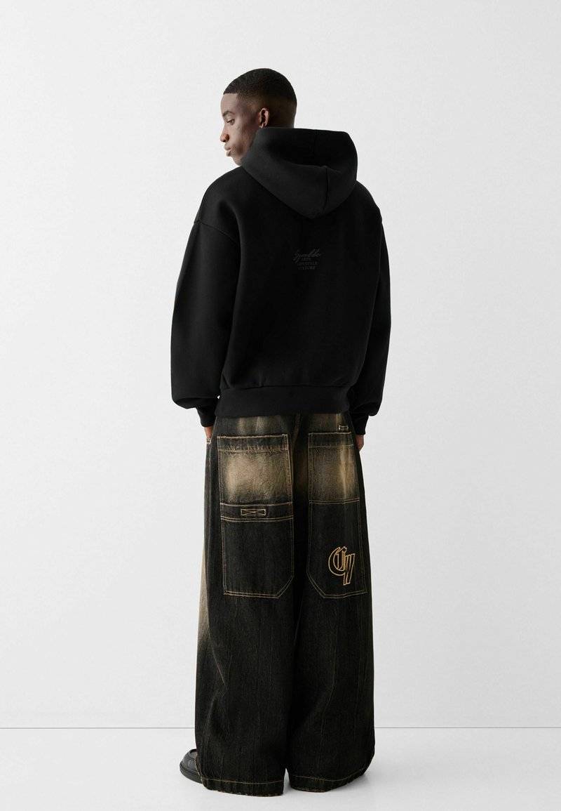 Bershka Bershka Sweatshirt - black denim Super Sparpreis