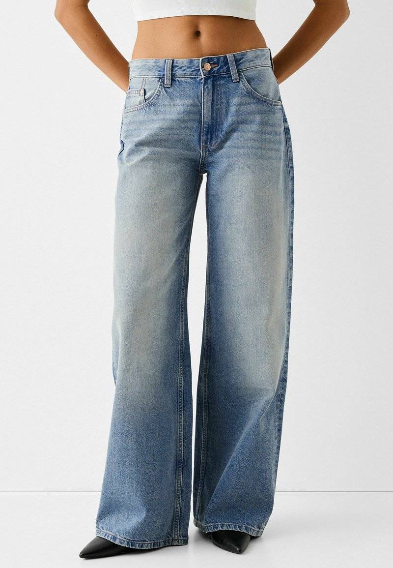 Bershka Bershka WIDE-LEG - Relaxed fit jeans Letzter Tag