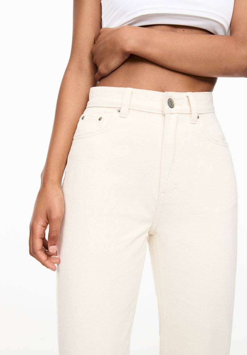 PULL&BEAR PULL&BEAR MOM - Slim fit jeans - beige Sonderangebot der Fabrik