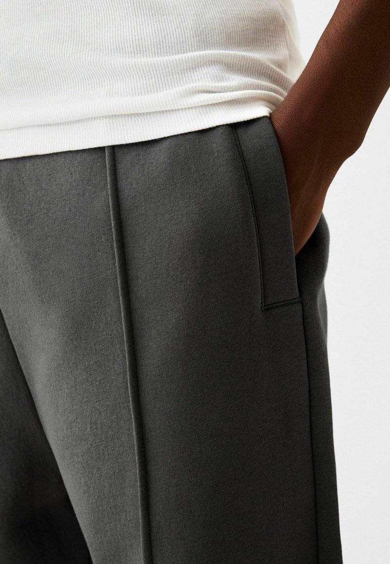 Bershka Bershka WIDE - Tracksuit bottoms - dark grey Discount Store für neue Produkte
