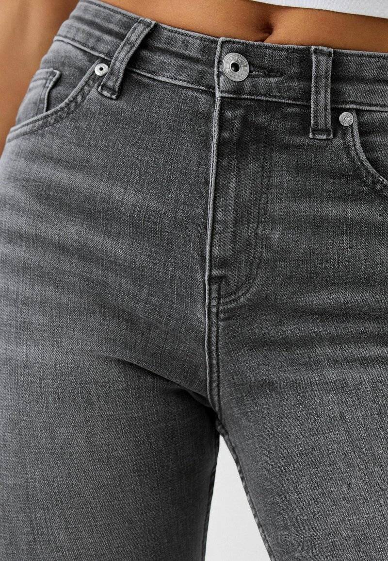 Bershka Bershka SUPER - Jeans Skinny Fit - mottled dark grey Riesige Rabatte