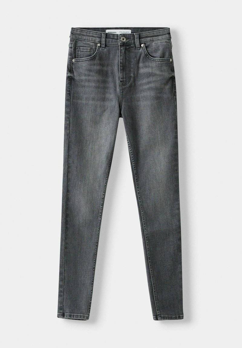 Bershka Bershka SUPER - Jeans Skinny Fit - mottled dark grey Riesige Rabatte
