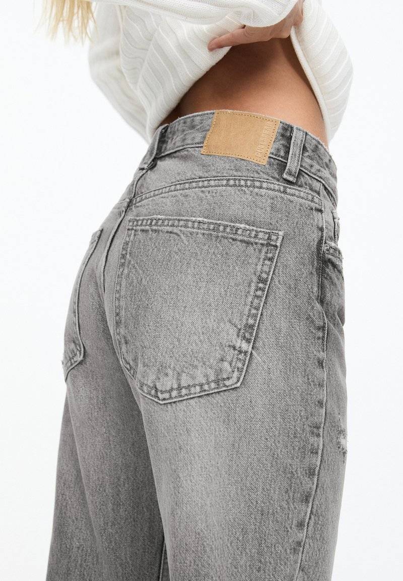 PULL&BEAR PULL&BEAR MID - Straight leg jeans - grey Clearance-Verkauf