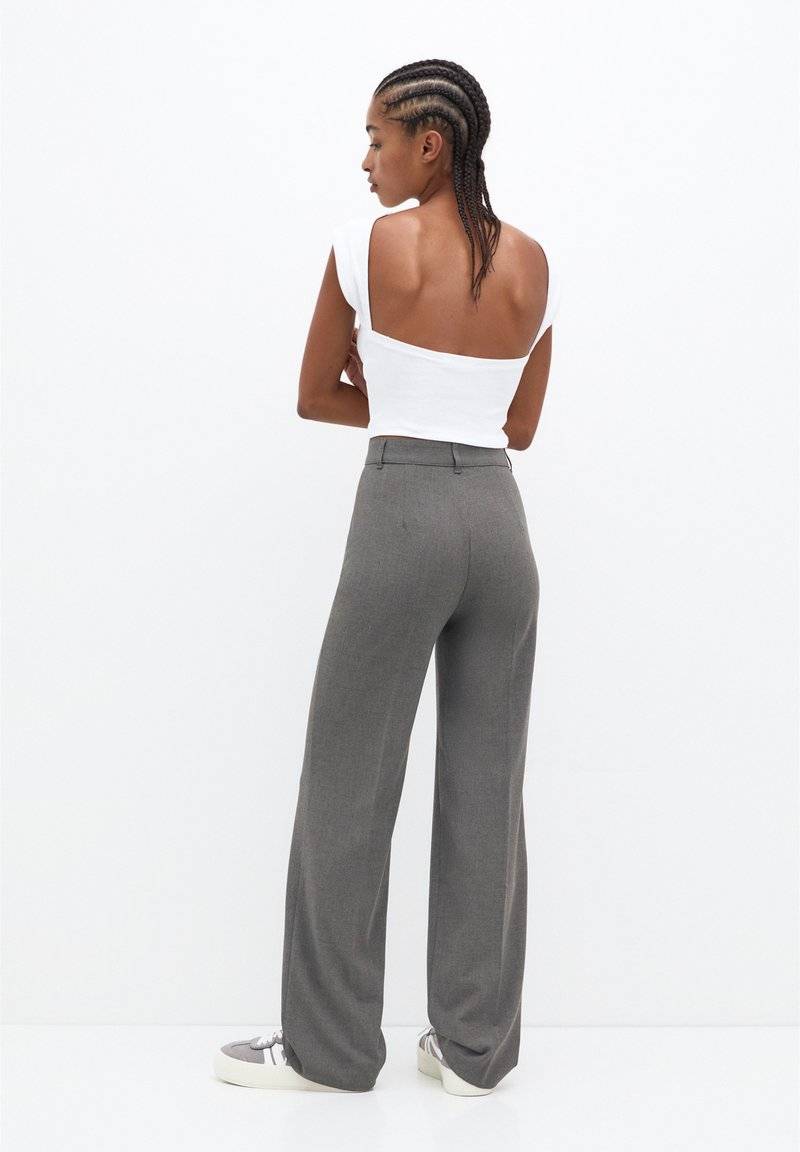 PULL&BEAR PULL&BEAR SMART SEAMED - Trousers - grey Black Friday Preise