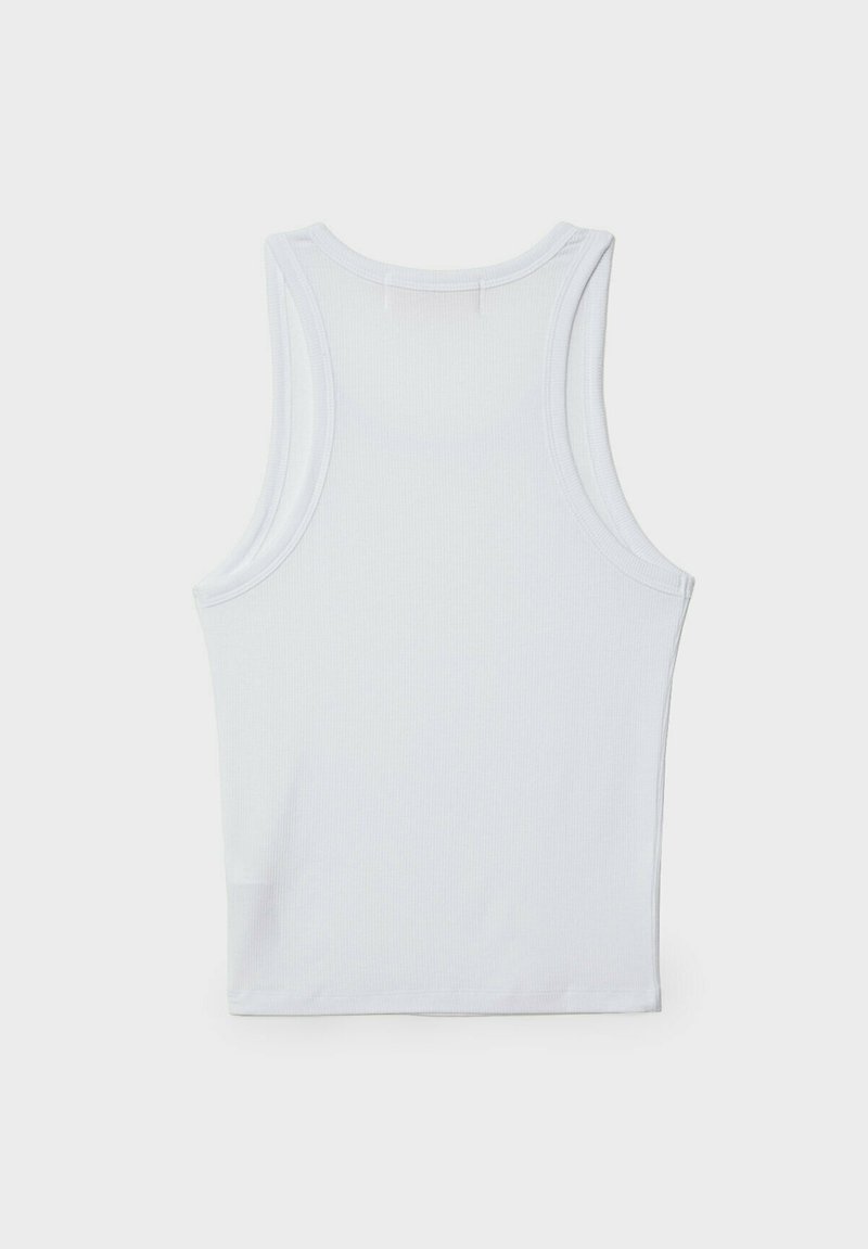 Stradivarius Stradivarius RACERBACK - Top - white denim zollfrei